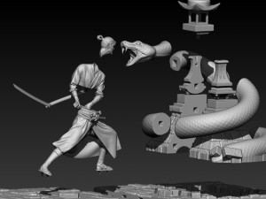 samurai 3D 프린트 모델