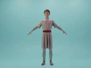 소년 데이비드 사이클-이브이 3D 모델