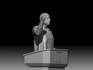 Ilham Aliyev -Sculpture 3D Print Model