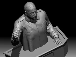 Ilham Aliyev -Sculpture 3D Print Model