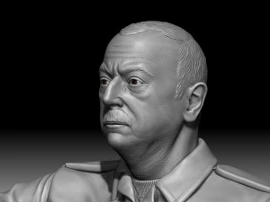 Ilham Aliyev -Sculpture 3D Print Model