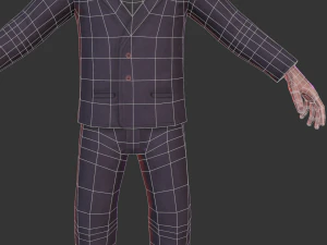 Personaje de hombre de terror Modelo 3D