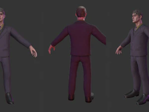 Personaje de hombre de terror Modelo 3D