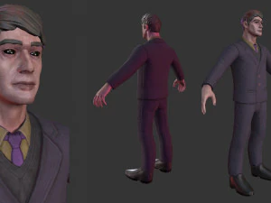Personaje de hombre de terror Modelo 3D