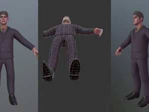 Personaje de hombre de terror Modelo 3D