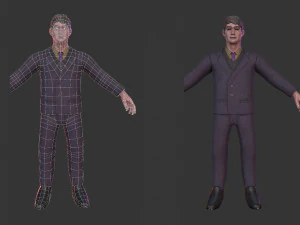 Personaje de hombre de terror Modelo 3D