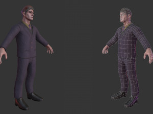 Horror man character 3D Модель