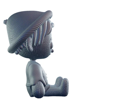 ni&ntilde;o mu&ntilde;eca de trapo Modelo de impresión 3D