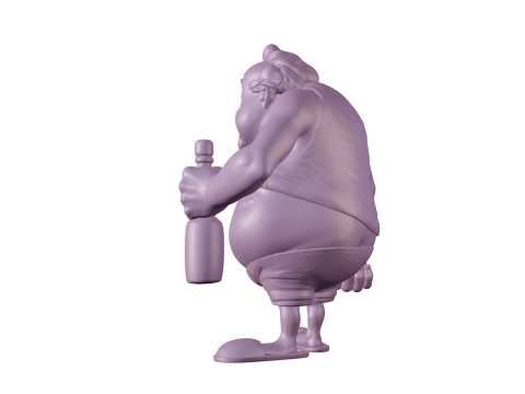 Drunk guy 3D Baskı Modeli