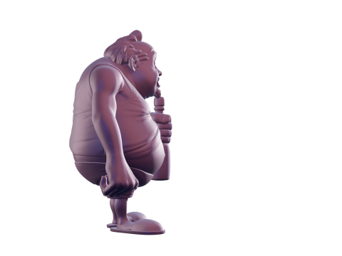 Drunk guy 3D Baskı Modeli
