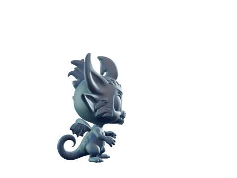 Stylized Dragon 3D Print Model