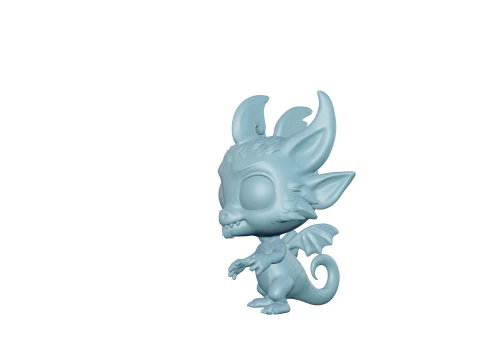 Stylized Dragon 3D Print Model