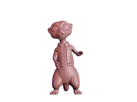 Meerkat Modèles 3D en vedette