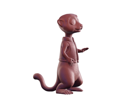 Meerkat Modelo de impresión 3D