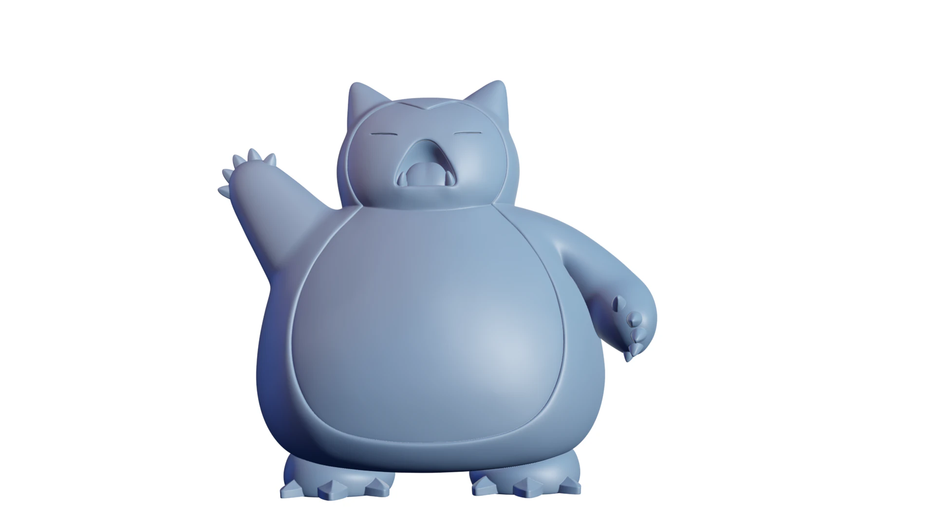 Snorlax 3D Print Model .c4d .max .obj .3ds .fbx .stl .blend