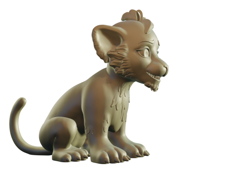 Lion Stylized 3Dプリントモデル