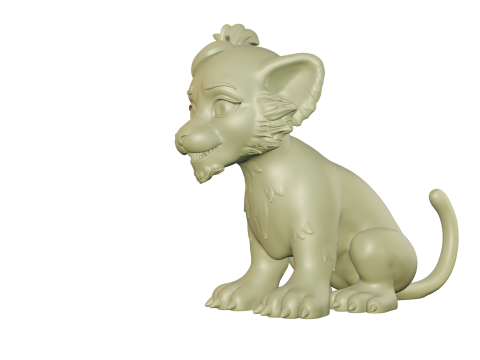 Lion Stylized 3Dプリントモデル