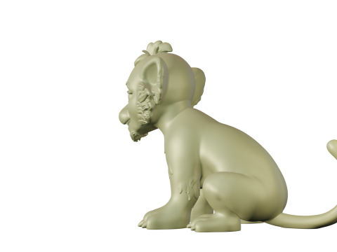 Lion Stylized 3Dプリントモデル