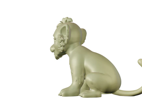 Lion Stylized 3D Print Model