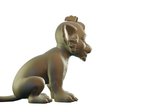Lion Stylized 3Dプリントモデル