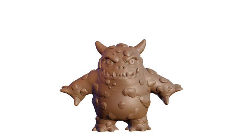 Sand Monster 3D Print Model .c4d .max .obj .3ds .fbx .stl .blend