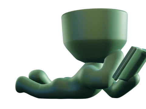 Reading Pot 3D Print Model