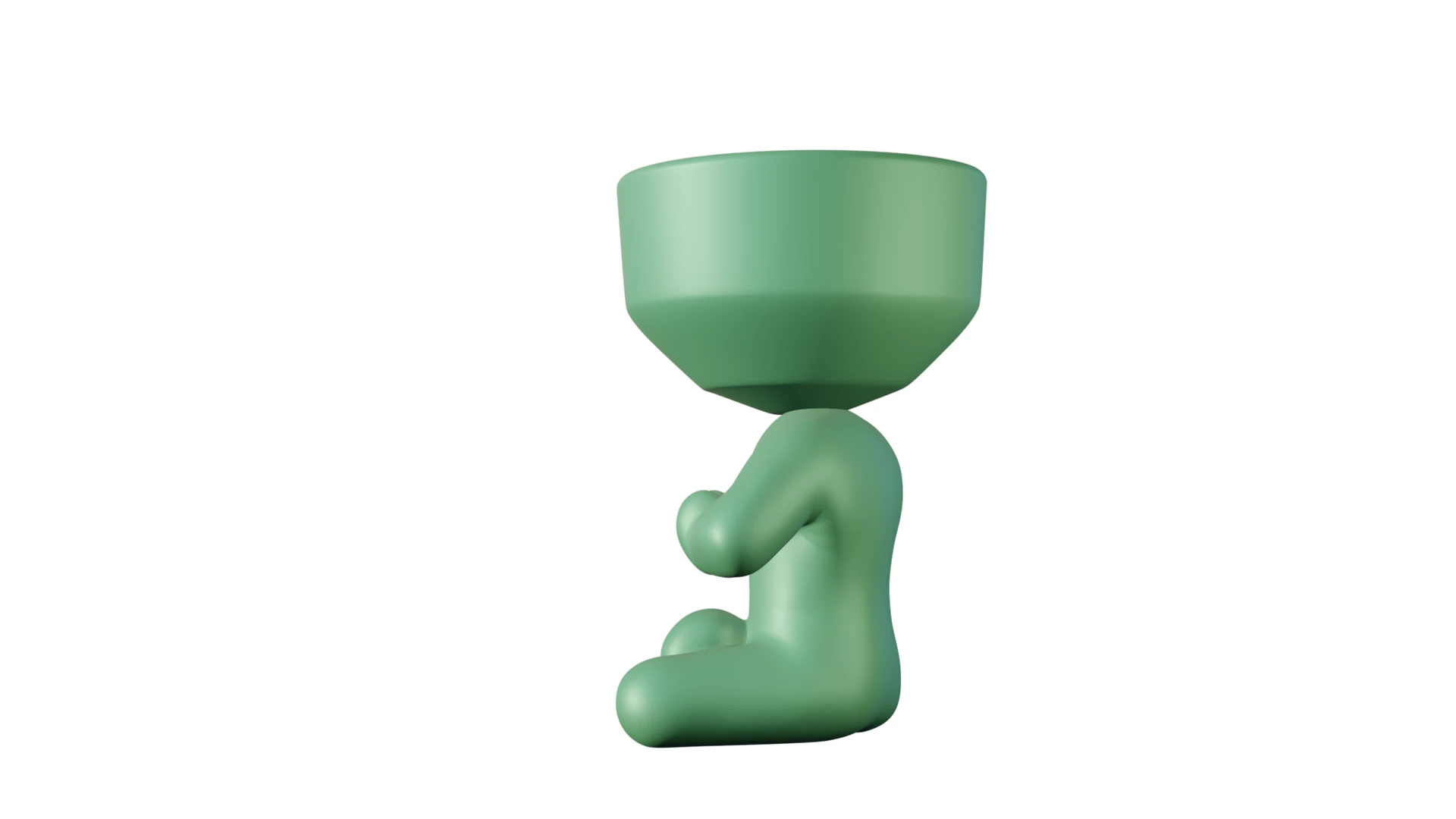 Meditation Pot 3D Print Model .c4d .max .obj .3ds .fbx .stl .blend 