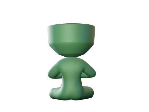 Meditation Pot Model Cetak 3D
