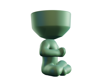 Meditation Pot Model Cetak 3D