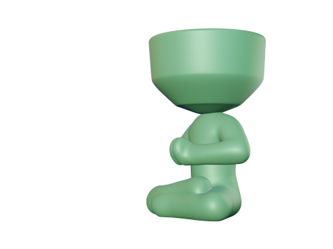 Meditation Pot Model Cetak 3D