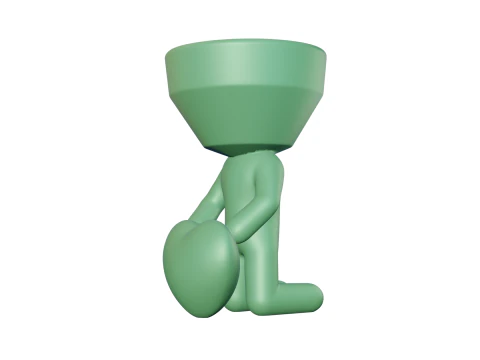 Heart pot 3D Print Model