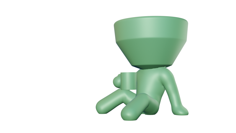 Coffee pot 3Dプリントモデル .c4d .max .obj .3ds .fbx .stl .blend