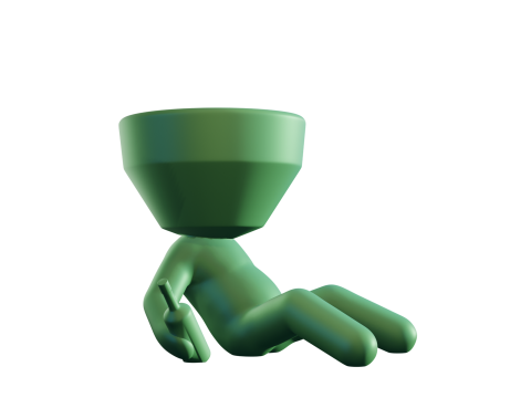 Drunk Pot 3D Print Model