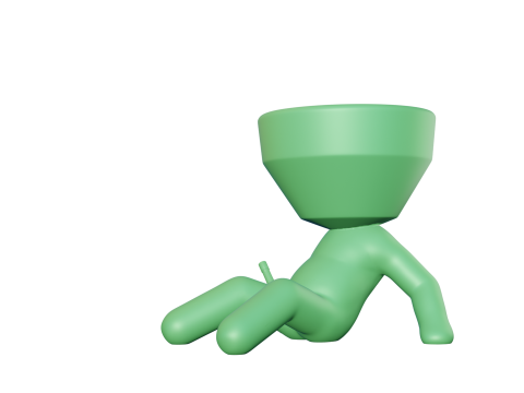 Drunk Pot 3D Print Model