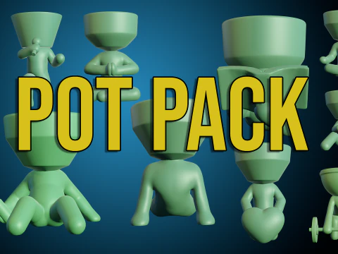 Pot Pack 3D Print Model