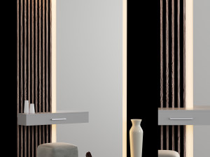hallway set 3D 模型