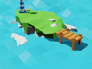 island 3D 模型