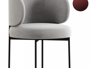 akiko gallotti chair 3D 模型