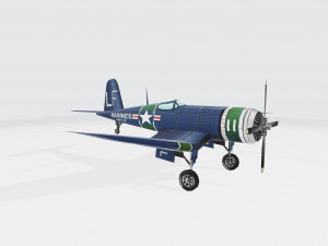 F4u Modelo 3D