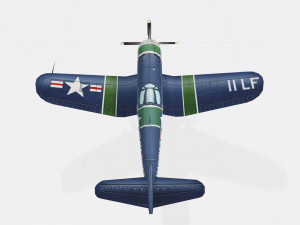 F4u Modelo 3D
