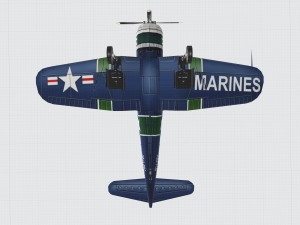F4u Modelo 3D