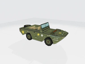 GPA Amphi Jeep 3D Model