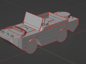 GPA Amphi Jeep 3D Model