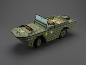 GPA Amphi Jeep 3D Model