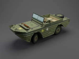 GPA Amphi Jeep 3D Model
