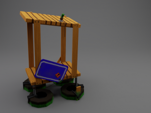 Water floating platforms 3D Model