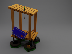 Water floating platforms 3D Model
