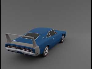 Dodge Charger Daytona 1969 Lowpoly 3D 모델