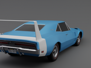 Dodge Charger Daytona 1969 Highpoly 3D 모델