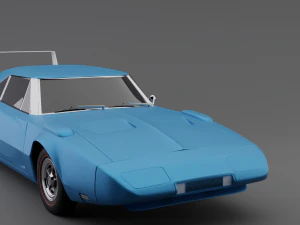Dodge Charger Daytona 1969 Highpoly 3D Model